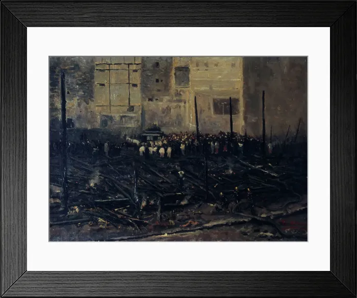 Framed Print : The Bazar de la Charite after the fire of June 4, 1897. Creator: T Bianco Framed Print : The Bazar de la Charite after the fire of June 4, 1897. Creator: T Bianco
