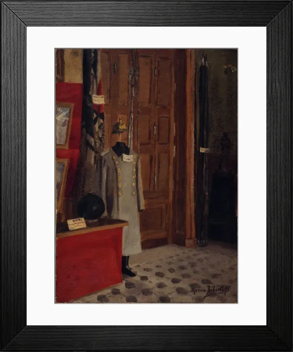 Framed Print : Hall of the costume museum at the Invalides (German uniform), c1916. Creator: Massia Bibikoff Framed Print : Hall of the costume museum at the Invalides (German uniform), c1916. Creator: Massia Bibikoff