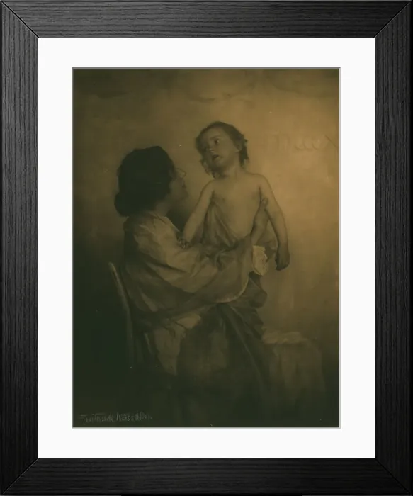Framed Print : The vision, c1898. Creator: Gertrude Kasebier Framed Print : The vision, c1898. Creator: Gertrude Kasebier