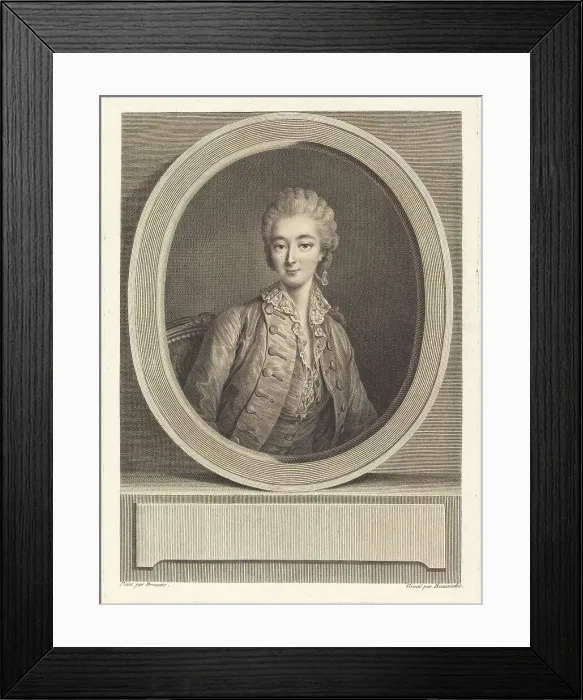Framed Print : Madame du Barry. Creator: Jacques Firmin Beauvarlet Framed Print : Madame du Barry. Creator: Jacques Firmin Beauvarlet