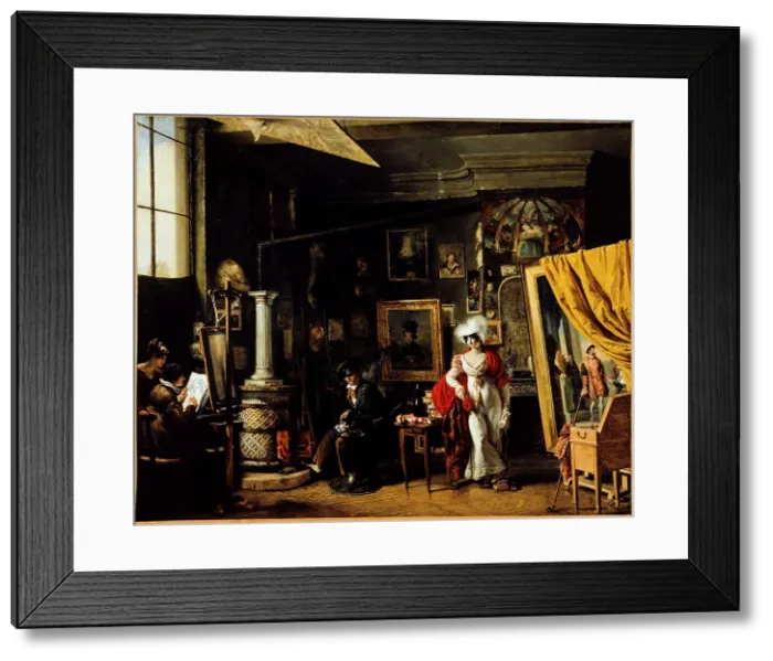 Framed Print : Studio of the painter T. B. Bitter (1781-1832), between 1819 and 1825. Creator: TB Bitter Framed Print : Studio of the painter T. B. Bitter (1781-1832), between 1819 and 1825. Creator: TB Bitter