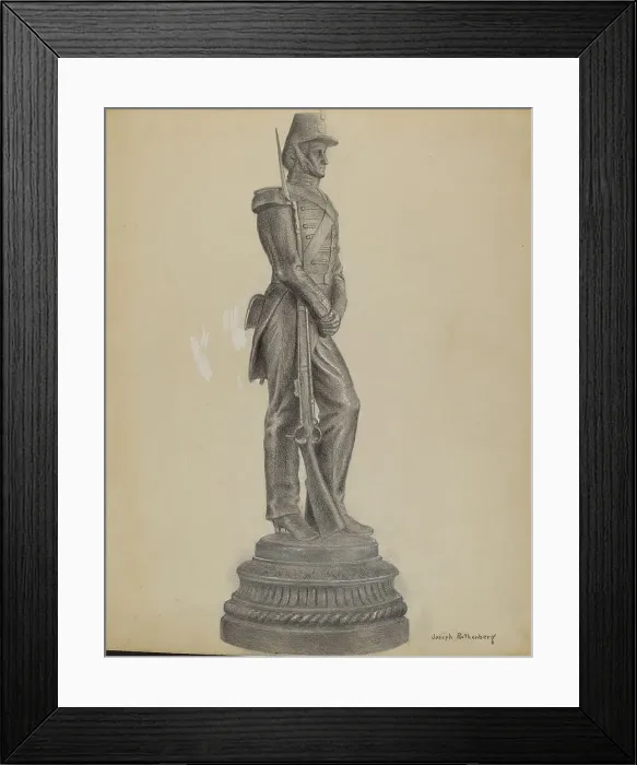 Framed Print : Soldier Figure, c. 1936. Creator: Joseph Rothenberg Framed Print : Soldier Figure, c. 1936. Creator: Joseph Rothenberg
