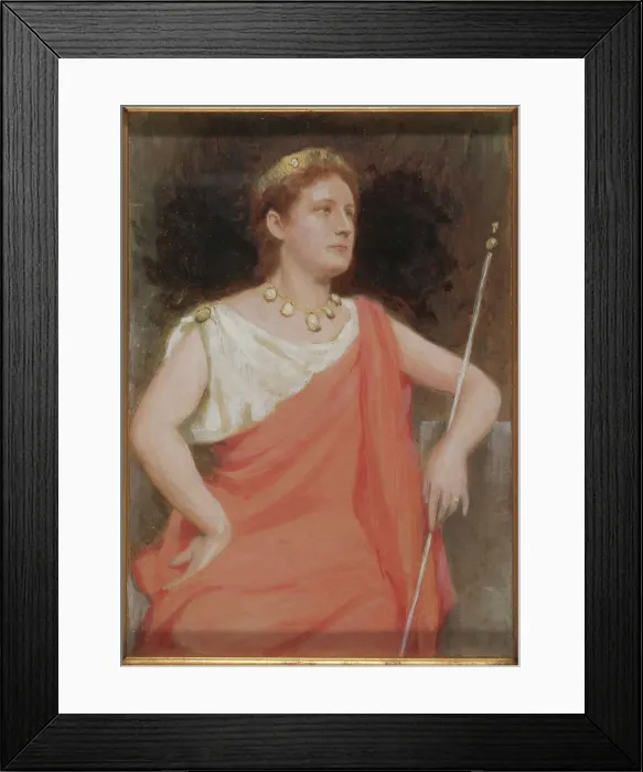 Framed Print : The Tragedy, study after Miss Dudlay, c1884. Creator: Joseph Blanc Framed Print : The Tragedy, study after Miss Dudlay, c1884. Creator: Joseph Blanc