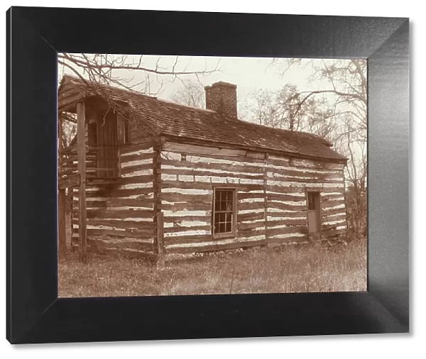 Quickmore Log Cabin, Amherst County, Virginia, 1935. Creator: Frances Benjamin Johnston