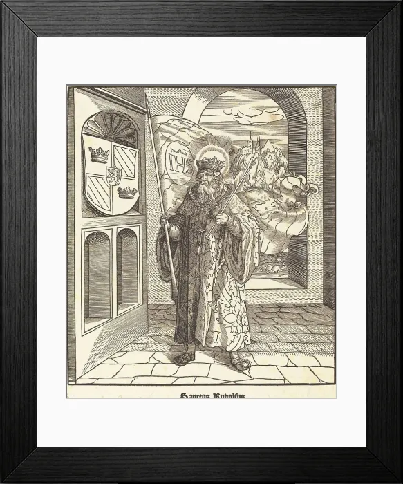 Framed Print : Saint Rudolfus, 1516 / 1518. Creator: Leonhard Beck Framed Print : Saint Rudolfus, 1516 / 1518. Creator: Leonhard Beck