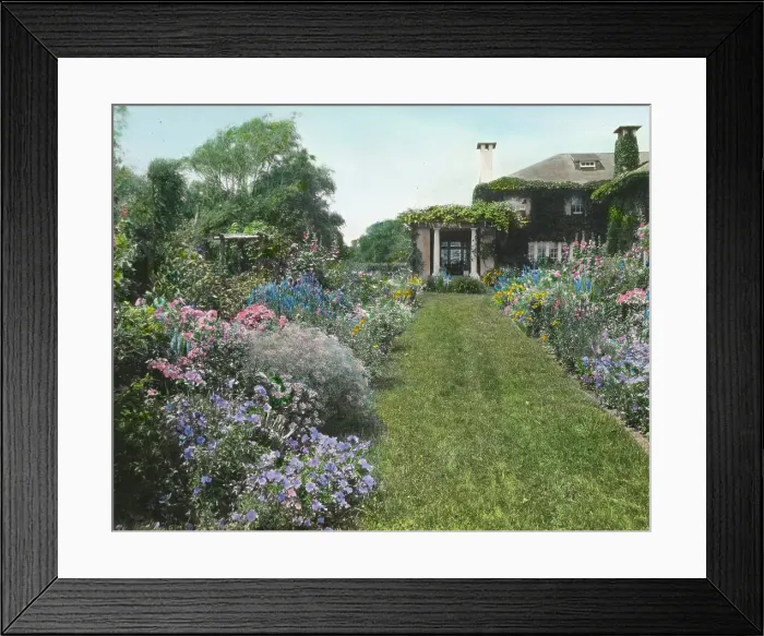 Framed Print : Dr. Frederick Kellogg Hollister house, Lily Pond Lane, East Hampton, New York, c1915. Creator: Frances Benjamin Johnston Framed Print : Dr. Frederick Kellogg Hollister house, Lily Pond Lane, East Hampton, New York, c1915. Creator: Frances Benjamin Johnston