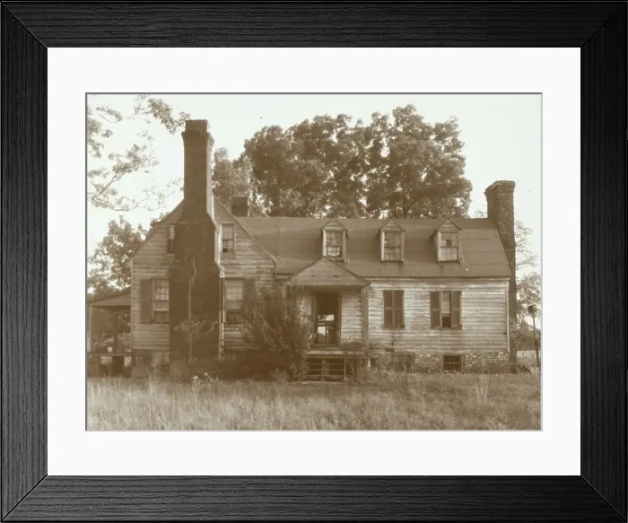 Framed Print : Apperson Farm House, New Kent County, Virginia, between c1930 and 1939. Creator: Frances Benjamin Johnston Framed Print : Apperson Farm House, New Kent County, Virginia, between c1930 and 1939. Creator: Frances Benjamin Johnston
