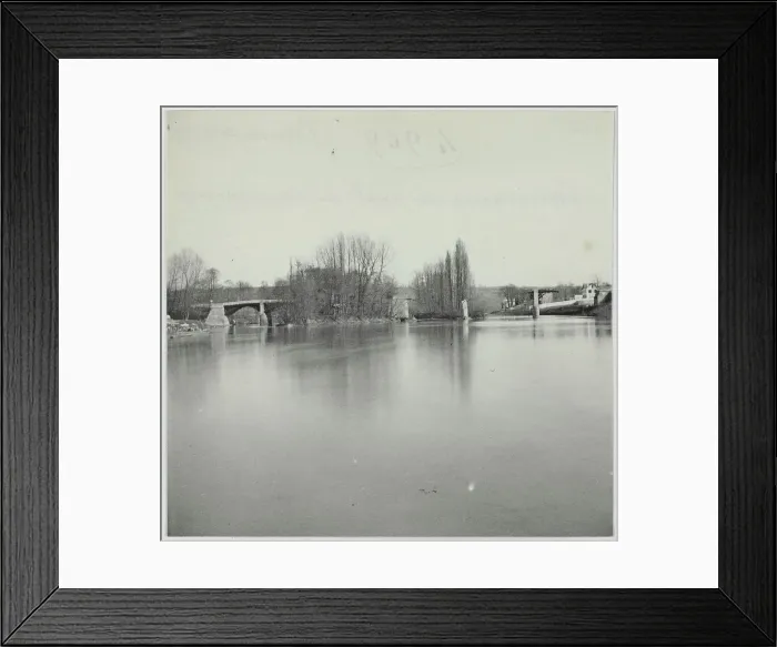 Framed Print : Panorama of Pont de Champigny, Champigny-sur-Marne, 1871. Creator: Hippolyte Blancard Framed Print : Panorama of Pont de Champigny, Champigny-sur-Marne, 1871. Creator: Hippolyte Blancard