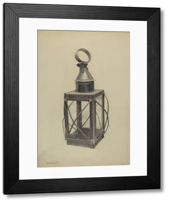 Framed Print : Hand Lantern, c. 1938. Creator: Lazar Rubinstein Framed Print : Hand Lantern, c. 1938. Creator: Lazar Rubinstein