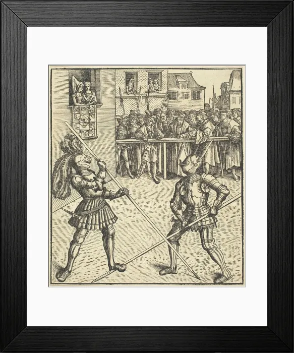 Framed Print : Tournament on the Occasion of the Festivity of the Marriage, 1514 / 1516. Creator: Leonhard Beck Framed Print : Tournament on the Occasion of the Festivity of the Marriage, 1514 / 1516. Creator: Leonhard Beck