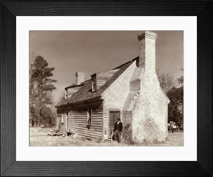 Framed Print : Huggins House, Lynnhaven Village, Princess Anne County, Virginia. between c1930 and 1939. Creator: Frances Benjamin Johnston Framed Print : Huggins House, Lynnhaven Village, Princess Anne County, Virginia. between c1930 and 1939. Creator: Frances Benjamin Johnston
