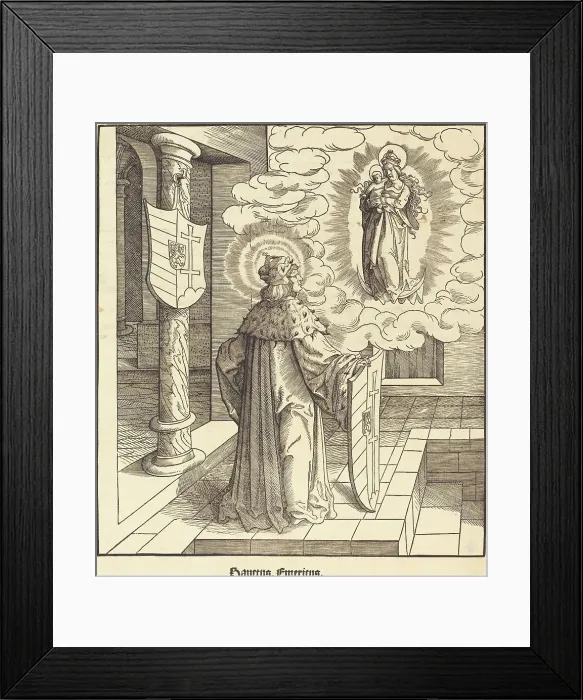 Framed Print : Saint Emericus, 1516 / 1518. Creator: Leonhard Beck Framed Print : Saint Emericus, 1516 / 1518. Creator: Leonhard Beck