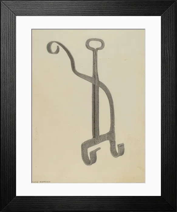 Framed Print : Andiron, c. 1939. Creator: Lazar Rubinstein Framed Print : Andiron, c. 1939. Creator: Lazar Rubinstein