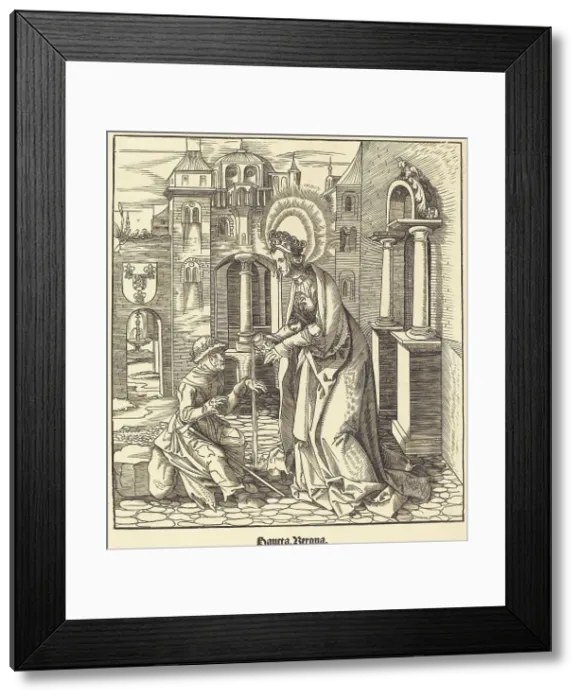 Framed Print : Saint Verona, 1516 / 1518. Creator: Leonhard Beck Framed Print : Saint Verona, 1516 / 1518. Creator: Leonhard Beck