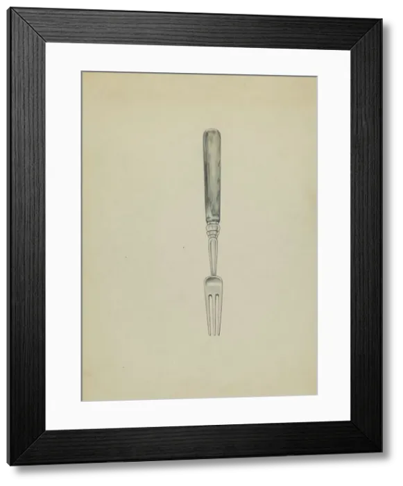 Framed Print : Silver Fork, c. 1936. Creator: Herbert Russin Framed Print : Silver Fork, c. 1936. Creator: Herbert Russin