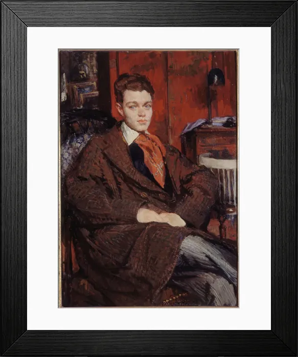 Framed Print : Portrait of René Crevel (1900-1935), writer, 1928. Creator: Jacques Emile Blanche Framed Print : Portrait of René Crevel (1900-1935), writer, 1928. Creator: Jacques Emile Blanche