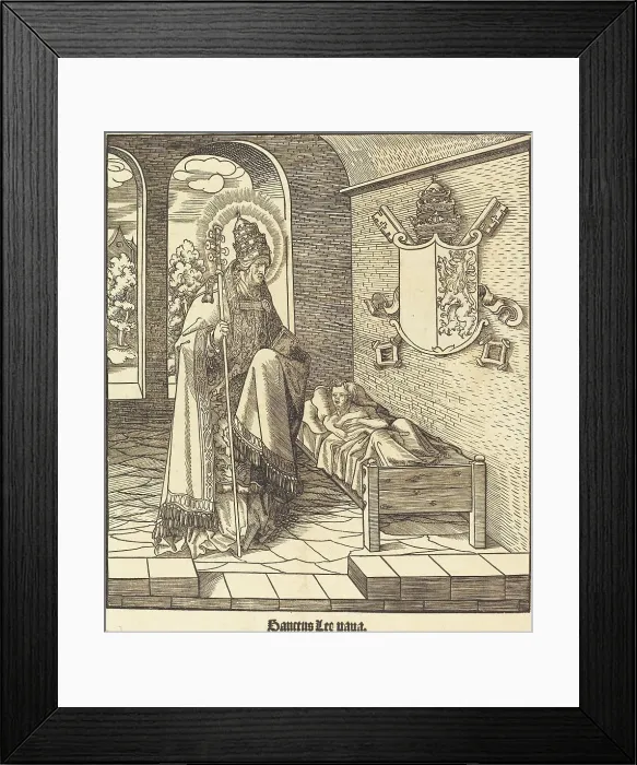 Framed Print : Saint Leo (Pope Leo IX), 1516 / 1518. Creator: Leonhard Beck Framed Print : Saint Leo (Pope Leo IX), 1516 / 1518. Creator: Leonhard Beck
