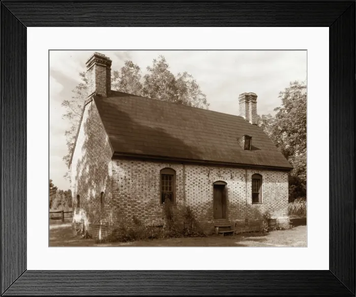 Framed Print : Warburton dependency, Williamsburg, James City County, Virginia, between c1930 and 1939. Creator: Frances Benjamin Johnston Framed Print : Warburton dependency, Williamsburg, James City County, Virginia, between c1930 and 1939. Creator: Frances Benjamin Johnston