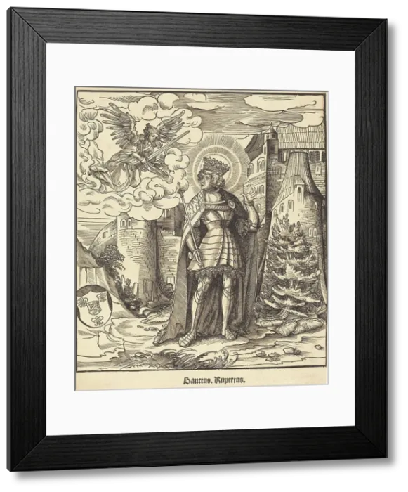 Framed Print : Saint Rupertus, 1516 / 1518. Creator: Leonhard Beck Framed Print : Saint Rupertus, 1516 / 1518. Creator: Leonhard Beck