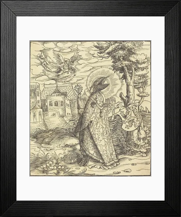 Framed Print : Saint Goery, 1516 / 1518. Creator: Leonhard Beck Framed Print : Saint Goery, 1516 / 1518. Creator: Leonhard Beck