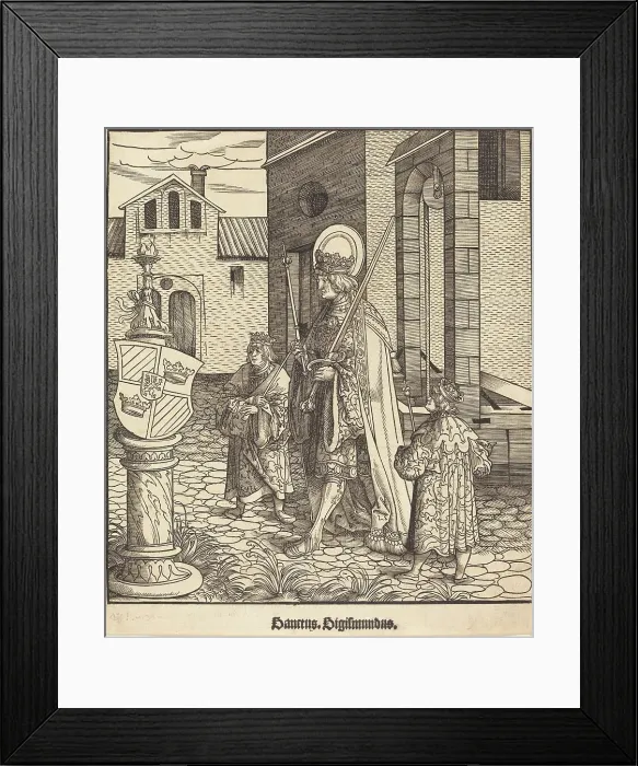 Framed Print : Saint Sigismundus, 1516 / 1518. Creator: Leonhard Beck Framed Print : Saint Sigismundus, 1516 / 1518. Creator: Leonhard Beck