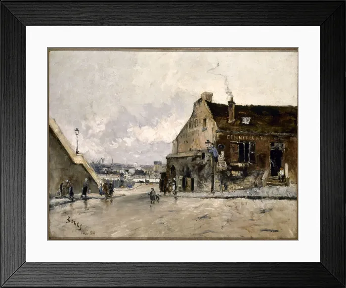 Framed Print : Rue Beethoven, in Passy, 1884. Creator: Frank Myers Boggs Framed Print : Rue Beethoven, in Passy, 1884. Creator: Frank Myers Boggs