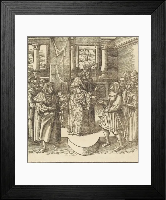Framed Print : The Old White King Sending His Messengers to Portugal, 1514 / 1516. Creator: Leonhard Beck Framed Print : The Old White King Sending His Messengers to Portugal, 1514 / 1516. Creator: Leonhard Beck