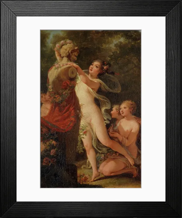 Framed Print : Offrande à Pan, between 1780 and 1831. Creators: Jacques-Antoine Vallin, Hugues Taraval Framed Print : Offrande à Pan, between 1780 and 1831. Creators: Jacques-Antoine Vallin, Hugues Taraval