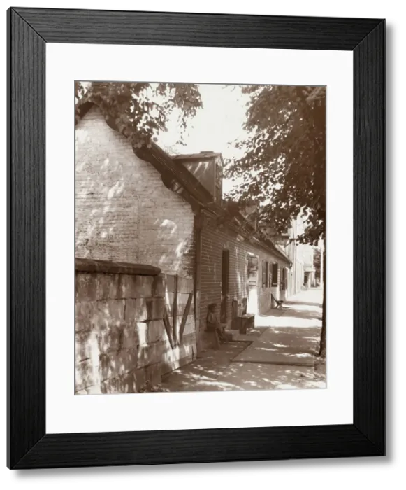 Framed Print : President Monroe's law offices, Charles Street, Fredericksburg, Virginia. between 1927 and 1929. Creator: Frances Benjamin Johnston Framed Print : President Monroe's law offices, Charles Street, Fredericksburg, Virginia. between 1927 and 1929. Creator: Frances Benjamin Johnston