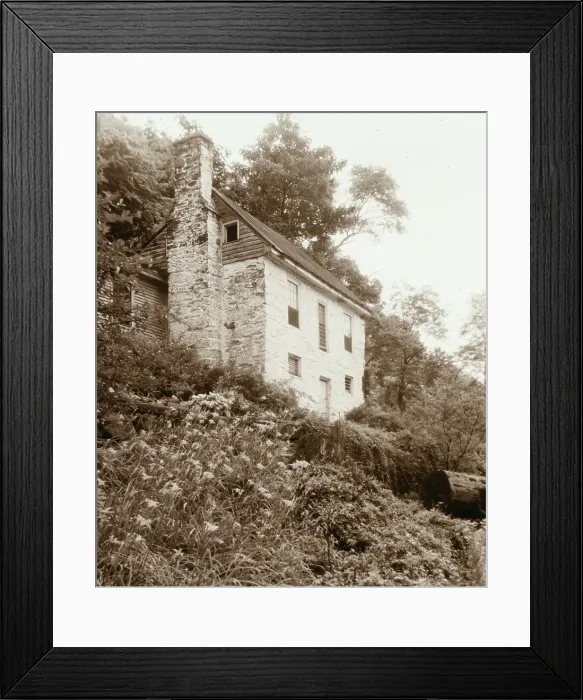 Framed Print : Johnston's Mill House, Albemarle County, Virginia, 1933. Creator: Frances Benjamin Johnston