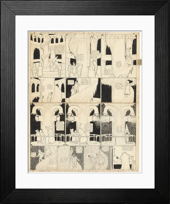 Framed Print : Little Nemo in Slumberland: Climbing the Great North Pole, 1907. Creator: Winsor McCay Framed Print : Little Nemo in Slumberland: Climbing the Great North Pole, 1907. Creator: Winsor McCay