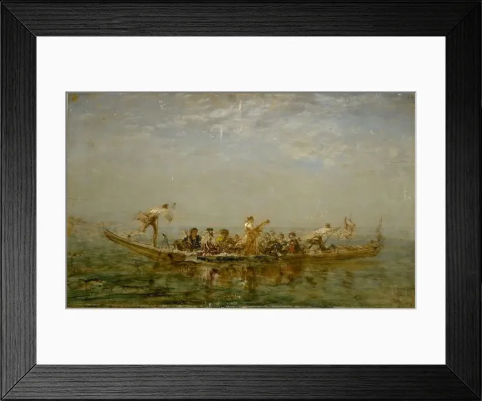 Framed Print : Le caïque, between 1880 and 1890. Creator: Felix Francois Georges Philibert Ziem Framed Print : Le caïque, between 1880 and 1890. Creator: Felix Francois Georges Philibert Ziem