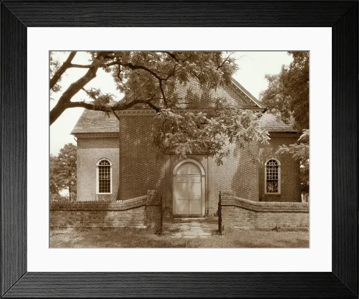 Framed Print : Abingdon Church, White Marsh vicinity, Gloucester County, Virginia, 1930. Creator: Frances Benjamin Johnston Framed Print : Abingdon Church, White Marsh vicinity, Gloucester County, Virginia, 1930. Creator: Frances Benjamin Johnston