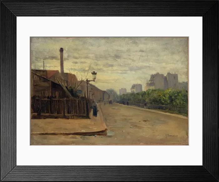 Framed Print : Rue Auguste-Cain, c1900. Creator: Germain Eugene Bonneton Framed Print : Rue Auguste-Cain, c1900. Creator: Germain Eugene Bonneton