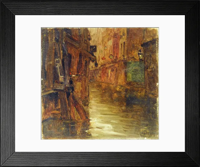 Framed Print : Rue de Bièvre, view of boulevard Saint-Germain (1910 floods), 1910. Creator: Germain Eugene Bonneton Framed Print : Rue de Bièvre, view of boulevard Saint-Germain (1910 floods), 1910. Creator: Germain Eugene Bonneton