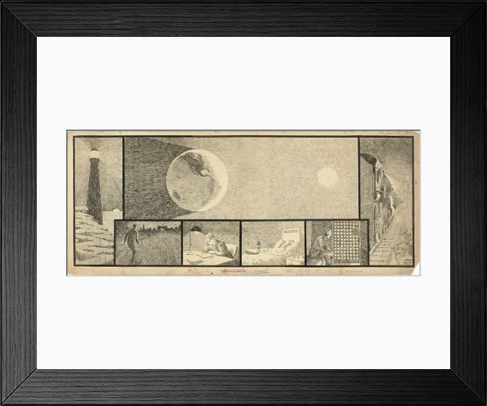 Framed Print : The Lamps of God, 1922. Creator: Winsor McCay Framed Print : The Lamps of God, 1922. Creator: Winsor McCay