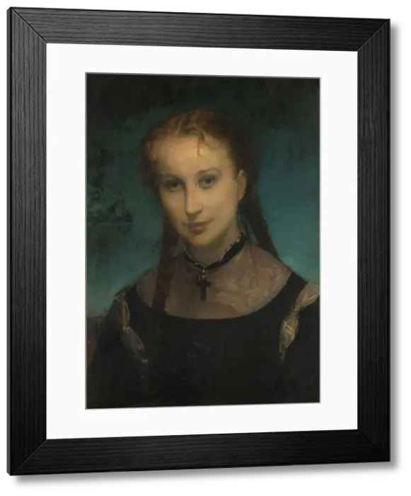 Framed Print : Portrait de la comtesse de Monfort, c.1870. Creator: Gustave Ricard Framed Print : Portrait de la comtesse de Monfort, c.1870. Creator: Gustave Ricard