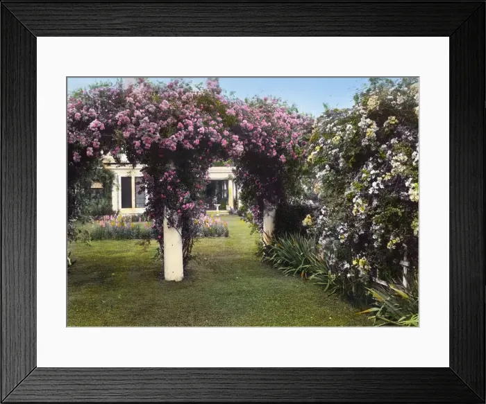 Framed Print : Westlawn, Edward Tiffany Dyer house, Great Plains Road, Southampton, New York, 1914. Creator: Frances Benjamin Johnston. Westlawn, Edward Tiffany Dyer house, Great Plains Road, Southampton, New York, 1914 Framed Print : Westlawn, Edward Tiffany Dyer house, Great Plains Road, Southampton, New York, 1914. Creator: Frances Benjamin Johnston. Westlawn, Edward Tiffany Dyer house, Great Plains Road, Southampton, New York, 1914