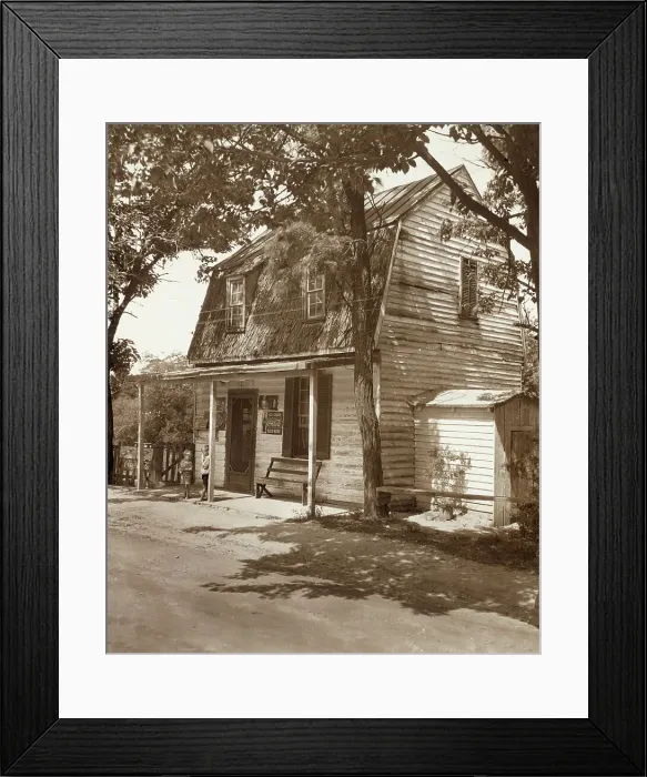Framed Print : Mrs. Ellis Store, Falmouth, Stafford County, Virginia. between 1927 and 1929. Creator: Frances Benjamin Johnston Framed Print : Mrs. Ellis Store, Falmouth, Stafford County, Virginia. between 1927 and 1929. Creator: Frances Benjamin Johnston