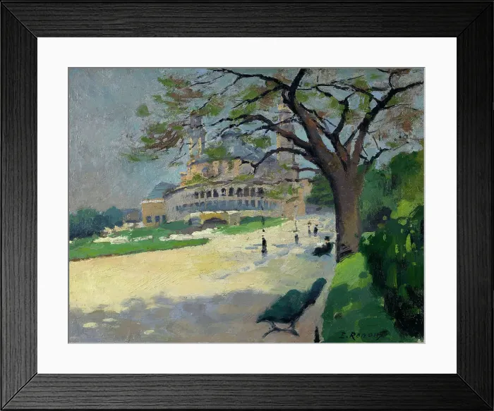 Framed Print : Le Palais du Trocadéro vu des jardins, c.1910. Creator: Jules Ernest Renoux Framed Print : Le Palais du Trocadéro vu des jardins, c.1910. Creator: Jules Ernest Renoux