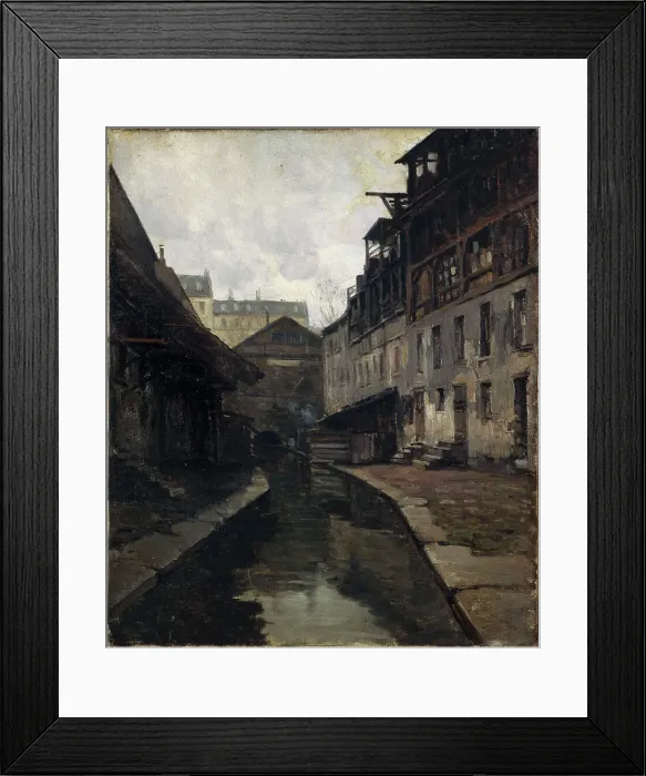 Framed Print : The Bievre, between rue Pascal and rue Broca, c1900. Creator: Germain Eugene Bonneton Framed Print : The Bievre, between rue Pascal and rue Broca, c1900. Creator: Germain Eugene Bonneton