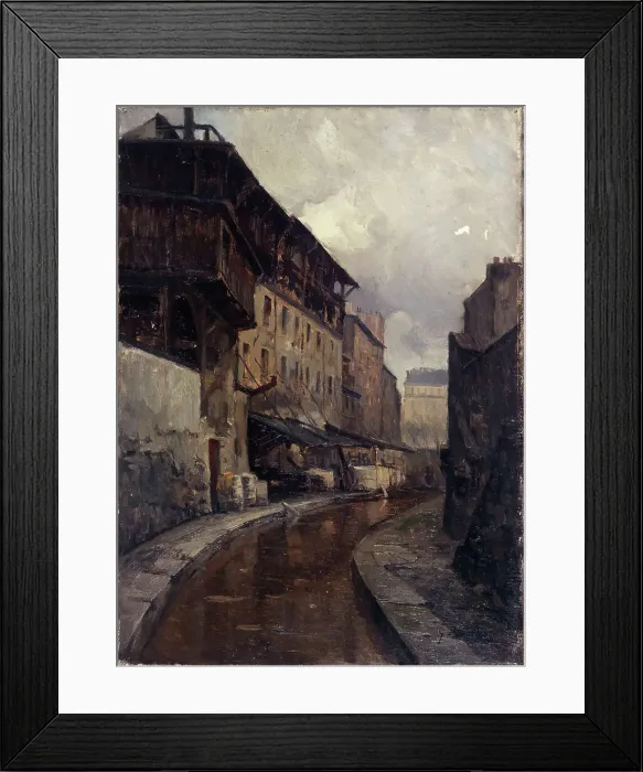 Framed Print : The Bievre, rue de Valence, c1900. Creator: Germain Eugene Bonneton Framed Print : The Bievre, rue de Valence, c1900. Creator: Germain Eugene Bonneton