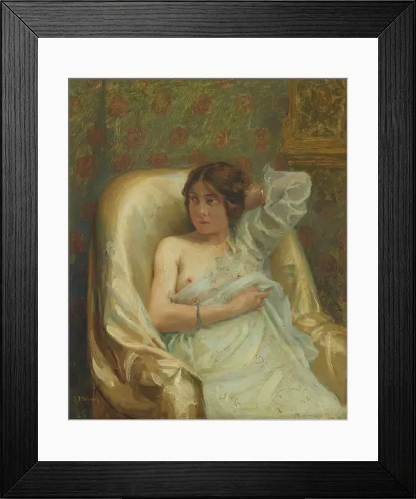 Framed Print : Le lever du matin, c.1926. Creator: Jean Joseph Weerts Framed Print : Le lever du matin, c.1926. Creator: Jean Joseph Weerts