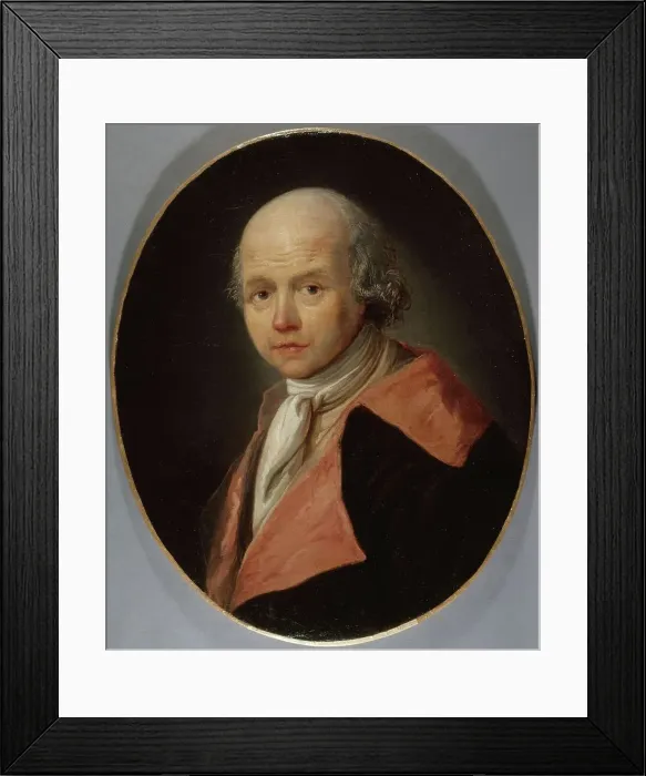 Framed Print : Portrait of Father Athanase Auger (1734-1792), philologist and literator, 1792. Creator: Francois Bonneville Framed Print : Portrait of Father Athanase Auger (1734-1792), philologist and literator, 1792. Creator: Francois Bonneville