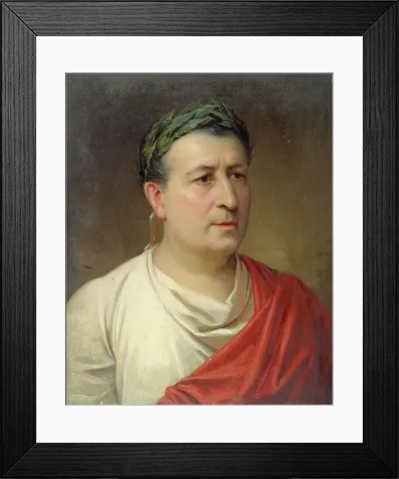 Framed Print : Portrait d'Henri Maubant (1821-1902), sociétaire de la Comédie-Fançaise dans le rôle... c1883. Creator: Daniel Berard Framed Print : Portrait d'Henri Maubant (1821-1902), sociétaire de la Comédie-Fançaise dans le rôle... c1883. Creator: Daniel Berard