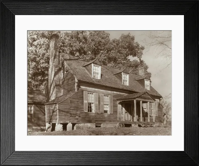 Framed Print : Buffalo Springs farm house, Buffalo Springs, Mecklenburg County, Virginia, 1935. Creator: Frances Benjamin Johnston Framed Print : Buffalo Springs farm house, Buffalo Springs, Mecklenburg County, Virginia, 1935. Creator: Frances Benjamin Johnston
