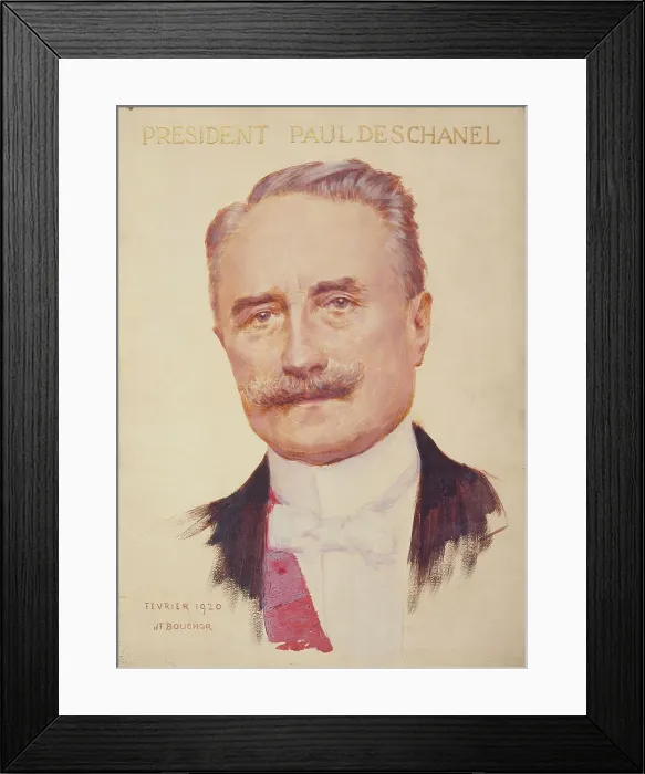 Framed Print : Portrait of Paul Deschanel (1855-1922), President of the Republic, 1920. Creator: Joseph Felix Bouchor Framed Print : Portrait of Paul Deschanel (1855-1922), President of the Republic, 1920. Creator: Joseph Felix Bouchor
