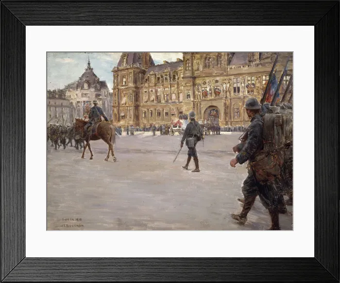 Framed Print : The funeral of General Gallieni (1849-1916), June 1, 1916. Creator: Joseph Felix Bouchor Framed Print : The funeral of General Gallieni (1849-1916), June 1, 1916. Creator: Joseph Felix Bouchor