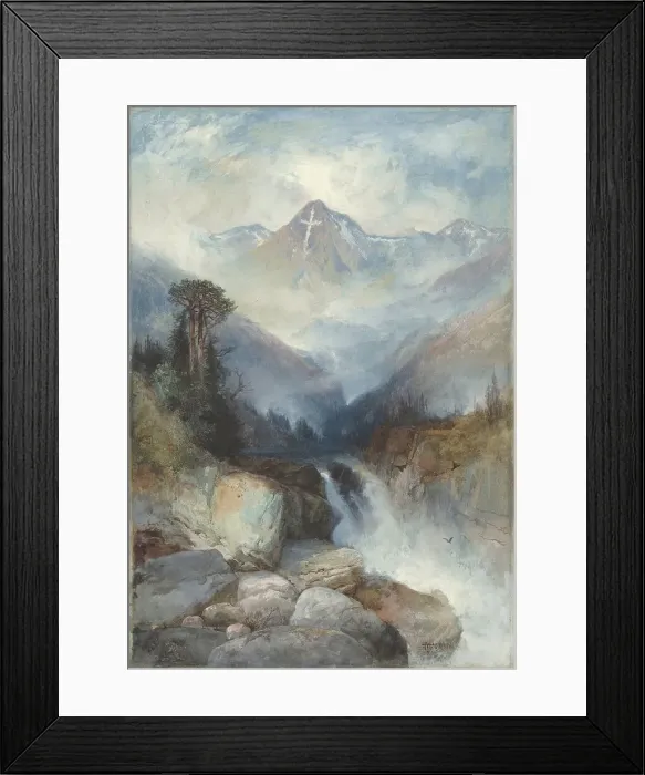 Framed Print : Mountain of the Holy Cross, 1890. Creator: Thomas Moran Framed Print : Mountain of the Holy Cross, 1890. Creator: Thomas Moran
