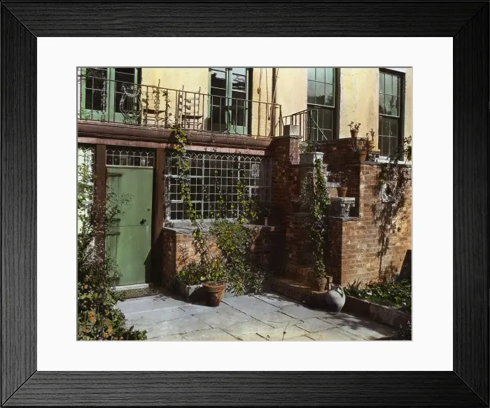 Framed Print : Turtle Bay Gardens, 227-247 East 48 Street and 228-246 East 49th Street, New York, New York, 1920. Creator: Frances Benjamin Johnston Framed Print : Turtle Bay Gardens, 227-247 East 48 Street and 228-246 East 49th Street, New York, New York, 1920. Creator: Frances Benjamin Johnston